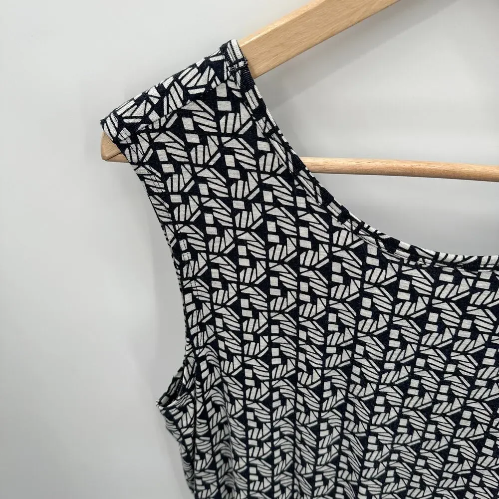 ATHLETA Encinitas Lively Stretch Jersey Silk Blend Print Dress // S - Picture 6 of 13
